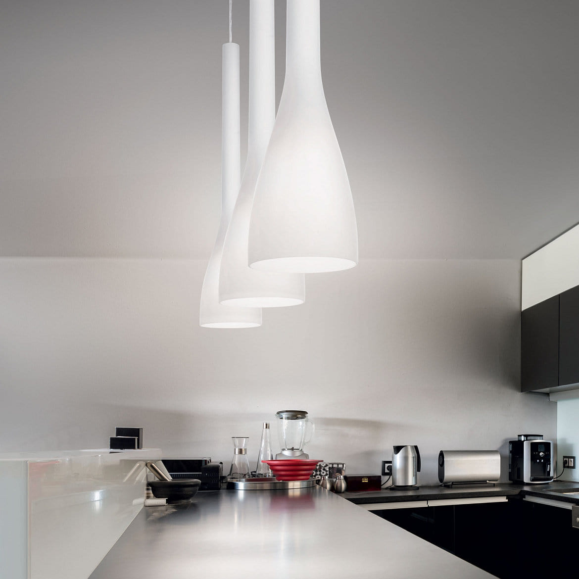 Ideal Lux Pendant luminaire FLUT SP1 BIG, E27, white Ideal Lux Pendant luminaire FLUT SP1 BIG, E27, white