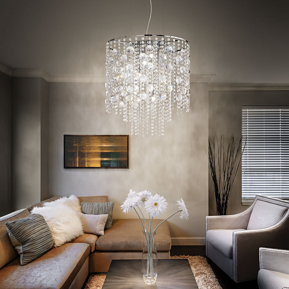 Ideal Lux Pendant luminaire EVASIONE SP10, 10 flames, G9, 40W, chromee Ideal Lux Pendant luminaire EVASIONE SP10, 10 flames, G9, 40W, chromee