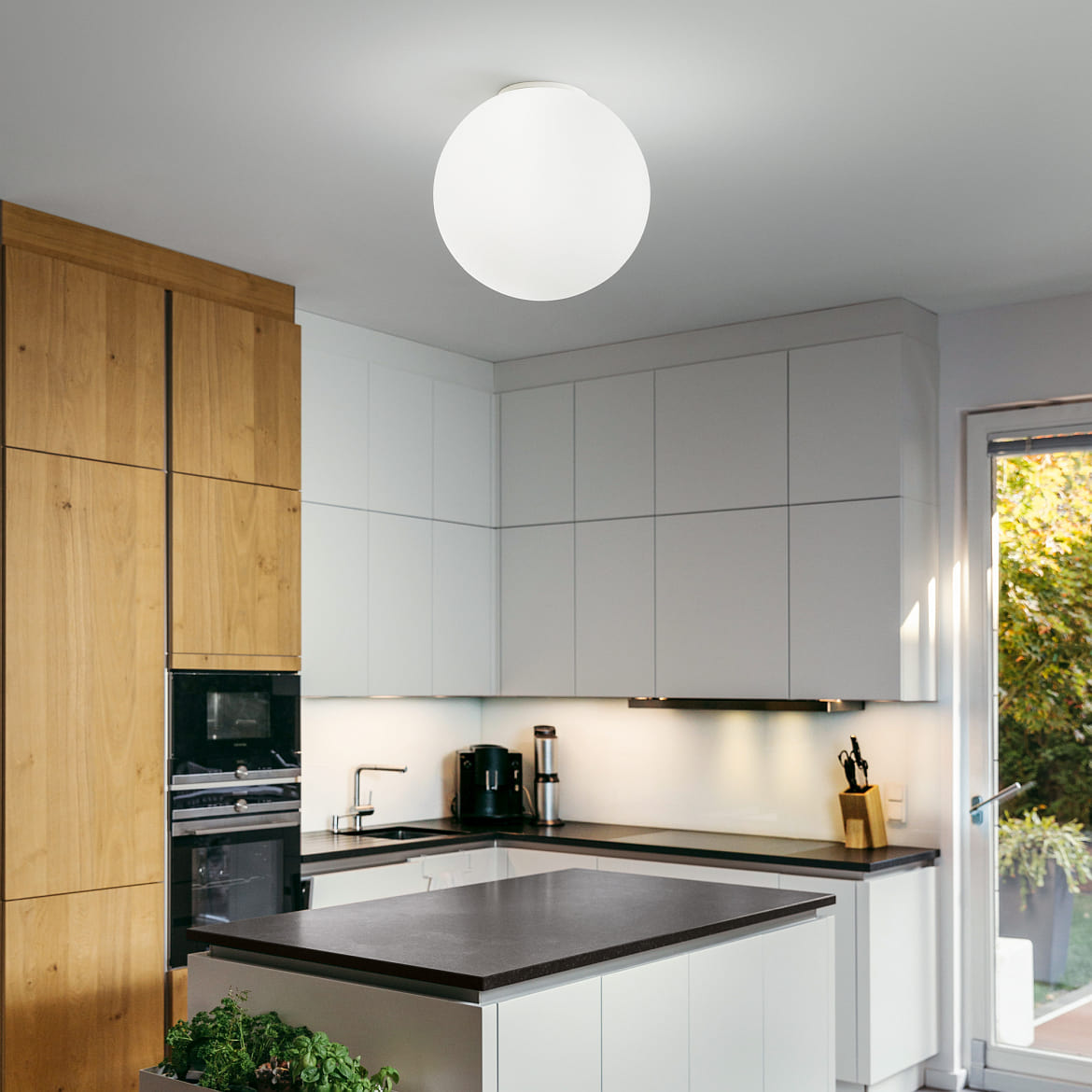 Ideal Lux Plafondarmatuur MAPA BIANCO PL1 D40 E27 IP20, wit Ideal Lux Plafondarmatuur MAPA BIANCO PL1 D40 E27 IP20, wit