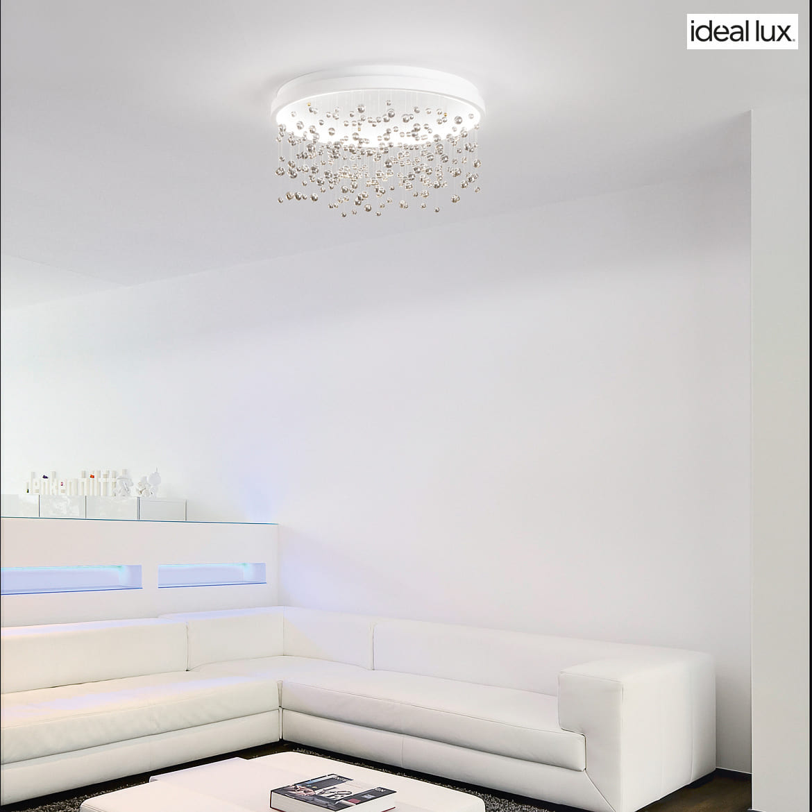Ideal Lux ceiling luminaire ARMONY 75 IP20, white dimmable Ideal Lux ceiling luminaire ARMONY 75 IP20, white dimmable