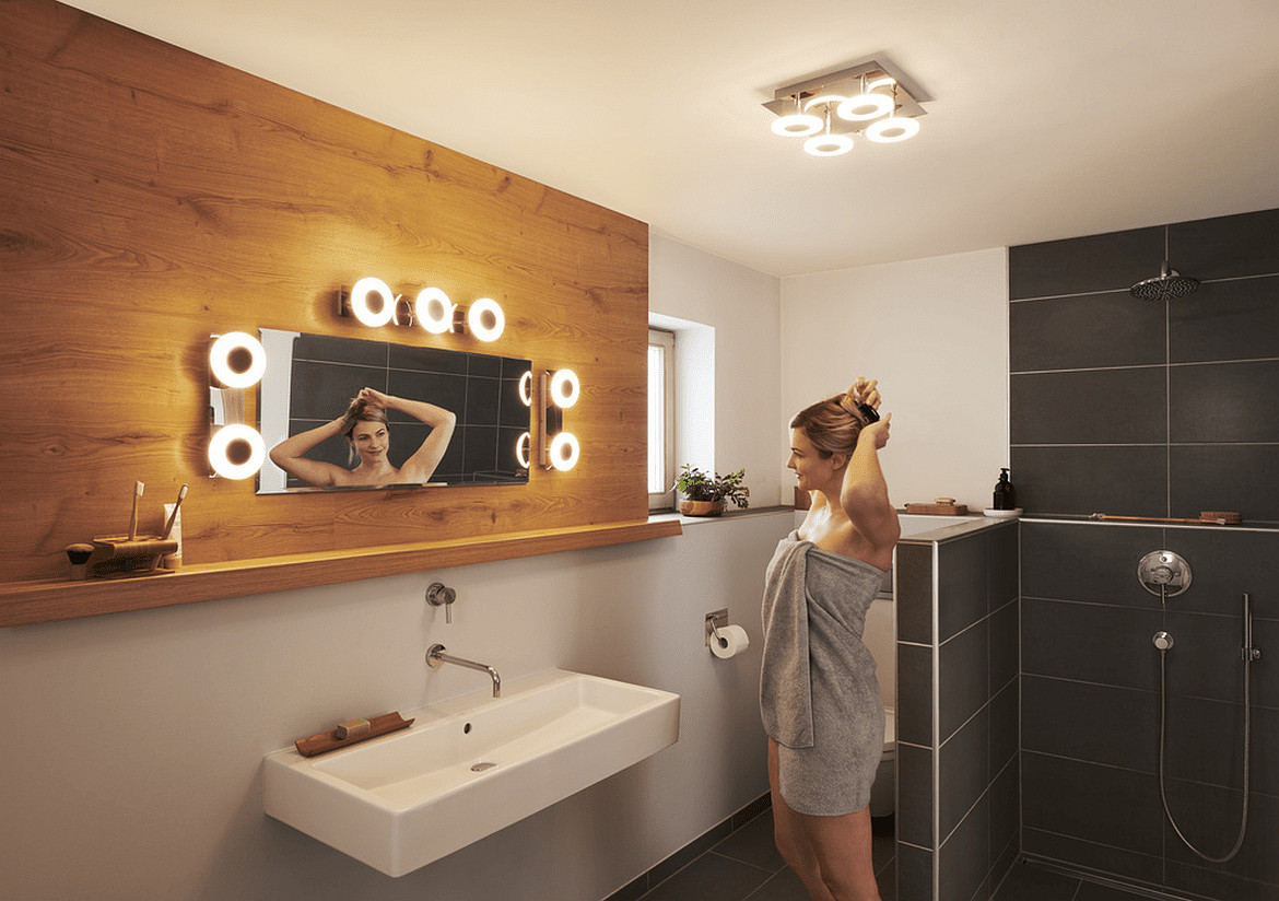 Ledvance wall luminaire SMART+ WIFI ORBIS WALL WAVE 520MM TW 3 flames, tunable white, controllable via WLAN / WIFI IP44, dimmable Ledvance wall luminaire SMART+ WIFI ORBIS WALL WAVE 520MM TW 3 flames, tunable white, controllable via WLAN / WIFI IP44, dimmable