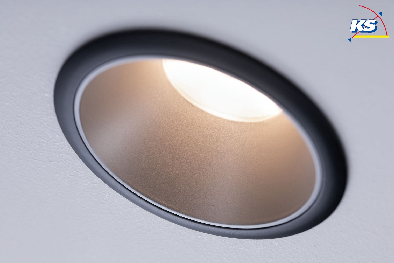 Paulmann Set of 3 Recessed spot LED COLE IP44, fixed, with LED COIN Module, 230V, 6.5W 2700K460lm 100°, 3-step dimmable, black / silver Paulmann Set of 3 Recessed spot LED COLE IP44, fixed, with LED COIN Module, 230V, 6.5W 2700K460lm 100°, 3-step dimmable, black / silver