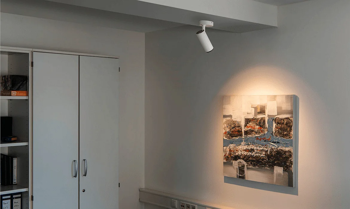 SLV LED Ceiling luminaire NUMINOS SPOT PHASE M, 3000K, 36°, 1970lm, white/black SLV LED Ceiling luminaire NUMINOS SPOT PHASE M, 3000K, 36°, 1970lm, white/black