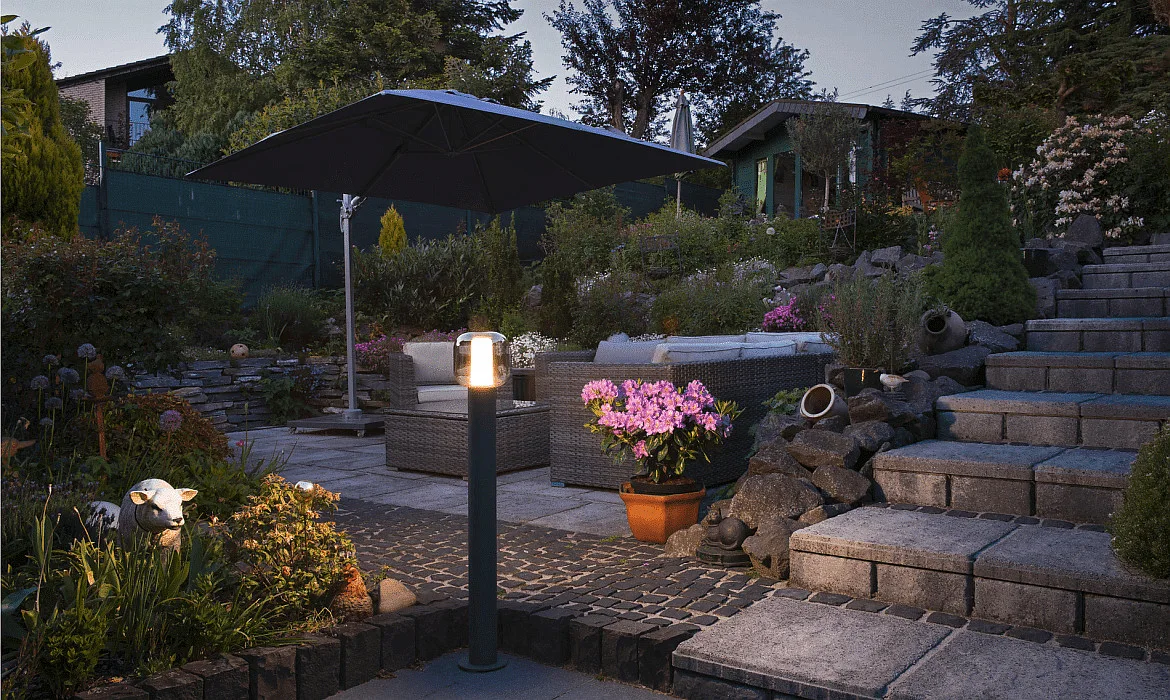 SLV Staande armatuur voor buiten OVALISK 100 FL LED IP65, antraciet SLV Staande armatuur voor buiten OVALISK 100 FL LED IP65, antraciet