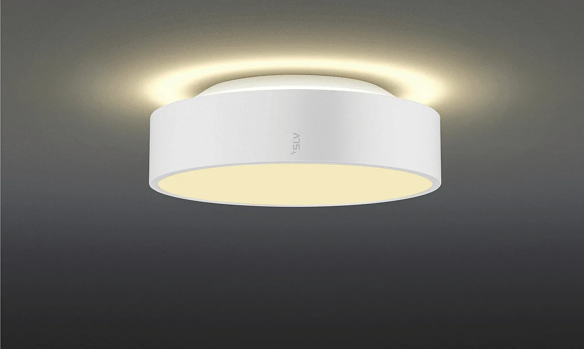 SLV wall and ceiling luminaire MEDO® PRO 30 round IP50, white dimmable SLV wall and ceiling luminaire MEDO® PRO 30 round IP50, white dimmable