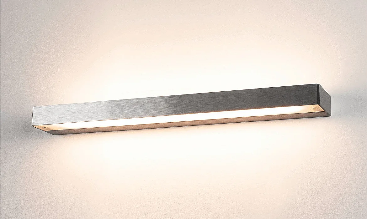SLV Wandarmatuur SEDO 14 LED up down, hoekig, kort IP20, aluminium geborsteld SLV Wandarmatuur SEDO 14 LED up down, hoekig, kort IP20, aluminium geborsteld
