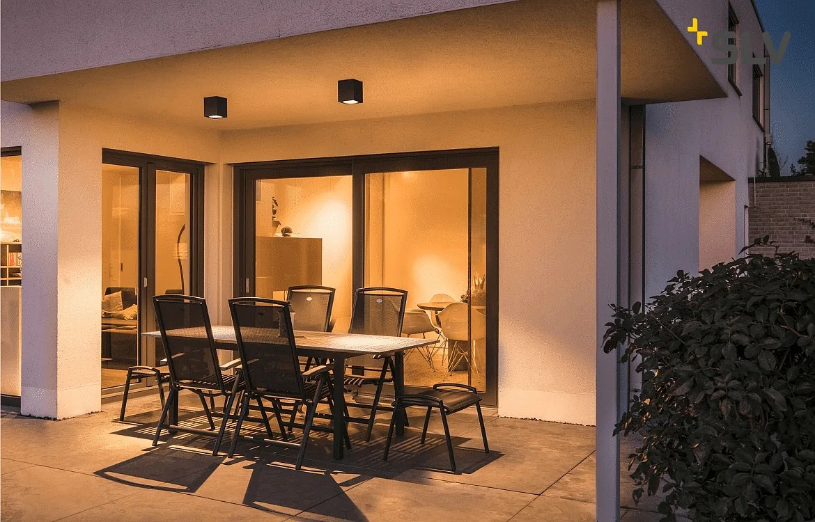 SLV Plafondarmatuur voor buiten BIG THEO CEILING IP44, antraciet SLV Plafondarmatuur voor buiten BIG THEO CEILING IP44, antraciet