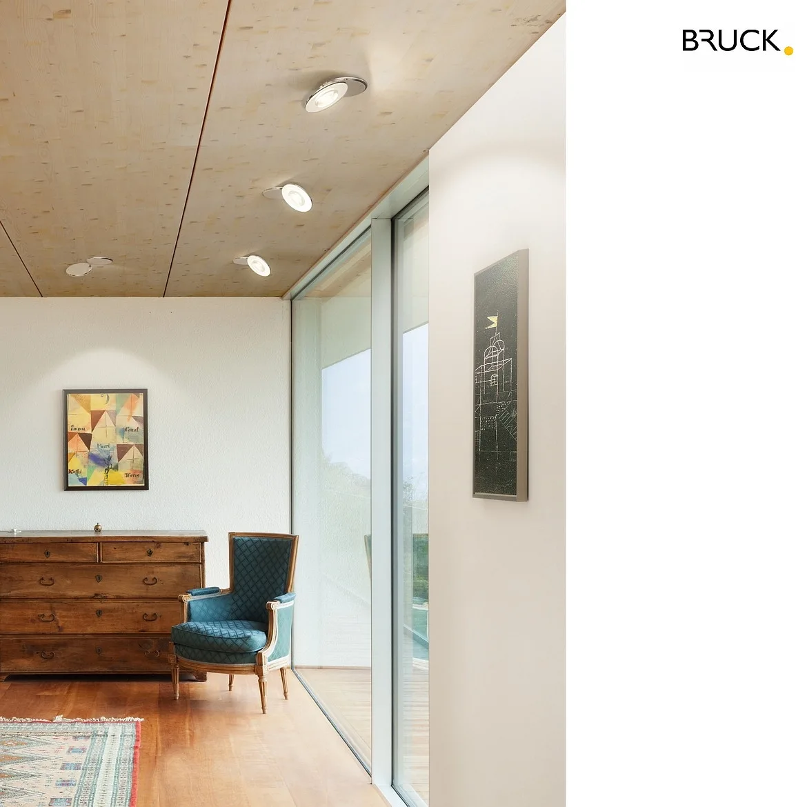 BRUCK ceiling luminaire EUCLID 3D 80° AC C IP20, black, lacquered dimmable BRUCK ceiling luminaire EUCLID 3D 80° AC C IP20, black, lacquered dimmable