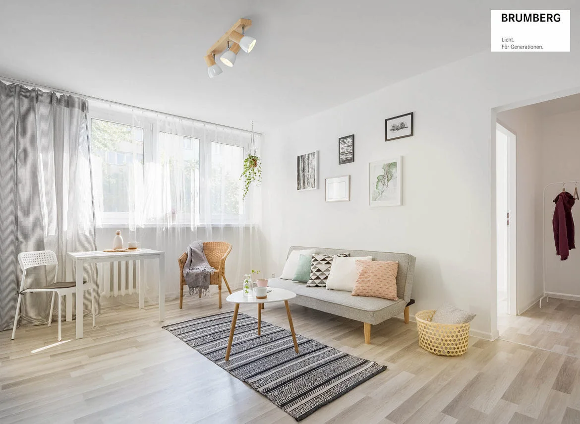 Brumberg Plafondarmatuur ELTASSO 3-vlams, instelbaar E14 IP20, hout licht dimbaar Brumberg Plafondarmatuur ELTASSO 3-vlams, instelbaar E14 IP20, hout licht dimbaar