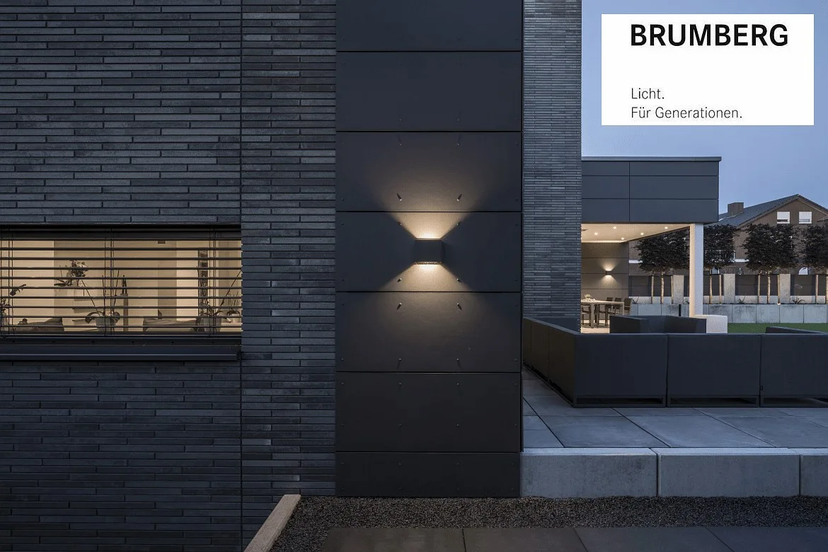 Brumberg Wandarmatuur voor buitenshuis MARIBO up down, instelbaar IP54, grafiet Brumberg Wandarmatuur voor buitenshuis MARIBO up down, instelbaar IP54, grafiet