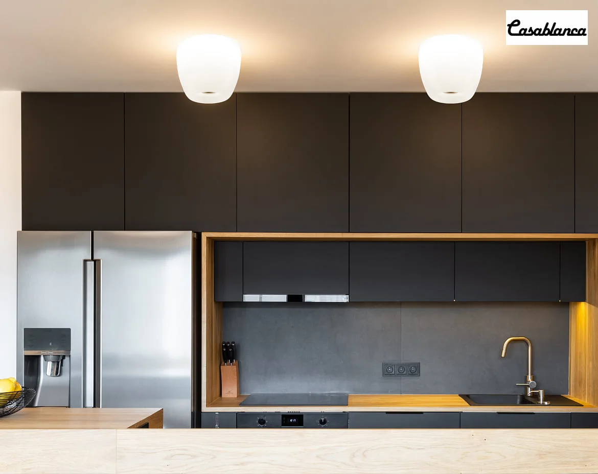 Casablanca Plafondarmatuur MARA dimbaar E27 IP20, aluminium geborsteld, opaal, wit mat dimbaar Casablanca Plafondarmatuur MARA dimbaar E27 IP20, aluminium geborsteld, opaal, wit mat dimbaar