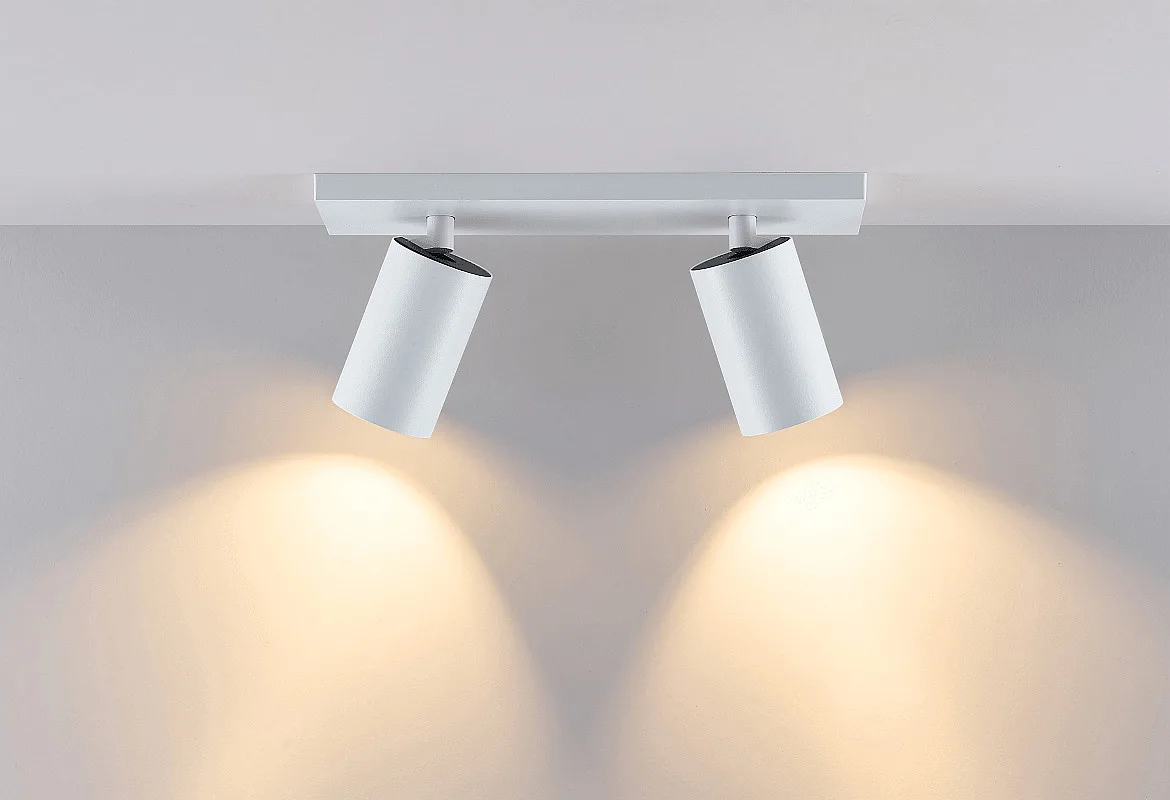 Deko-Light ceiling luminaire CAN TILT SQUARE BASE 30.5CM MIX'N MATCH 1/3 2 flames, square, without shade, cardanic swivelling GU10 IP20 Deko-Light ceiling luminaire CAN TILT SQUARE BASE 30.5CM MIX'N MATCH 1/3 2 flames, square, without shade, cardanic swivelling GU10 IP20