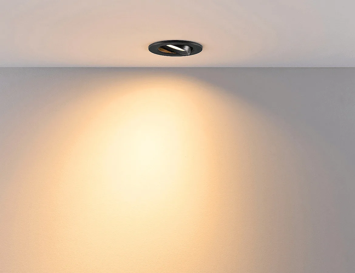 Deko-Light Inbouwspot SURTUR TILT 68 DTW draaibaar, Dim-To-Warm IP20/IP44, zwart dimbaar Deko-Light Inbouwspot SURTUR TILT 68 DTW draaibaar, Dim-To-Warm IP20/IP44, zwart dimbaar