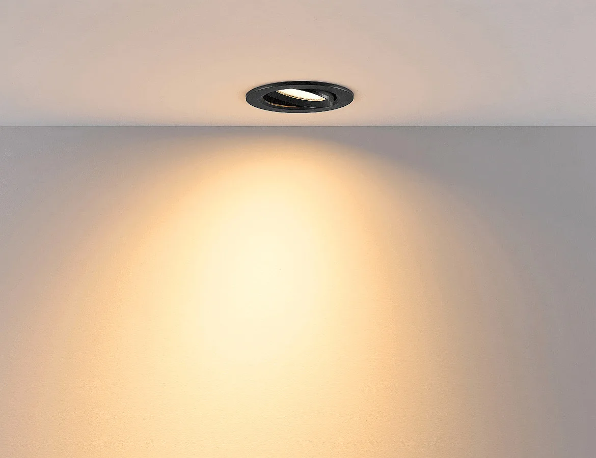 Deko-Light Inbouwspot SURTUR TILT 83 DTW draaibaar, Dim-To-Warm IP20/IP44, zwart dimbaar Deko-Light Inbouwspot SURTUR TILT 83 DTW draaibaar, Dim-To-Warm IP20/IP44, zwart dimbaar