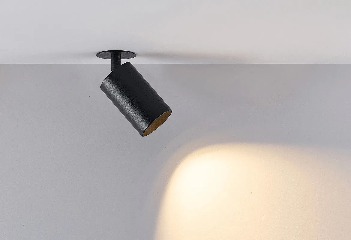 Deko-Light Inbouwspot CAN TILT ROUND SINGLE 1-vlams, rond, cardanisch draaien GU10 IP20, zwart Deko-Light Inbouwspot CAN TILT ROUND SINGLE 1-vlams, rond, cardanisch draaien GU10 IP20, zwart