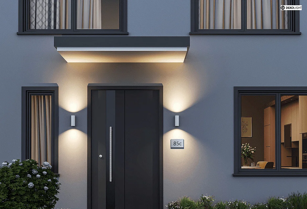 Deko-Light Wandarmatuur voor buitenshuis CAN OUTDOOR UP & DOWN up down, 2-vlams, cilindrisch, stijf GU10 IP65, wit Deko-Light Wandarmatuur voor buitenshuis CAN OUTDOOR UP & DOWN up down, 2-vlams, cilindrisch, stijf GU10 IP65, wit
