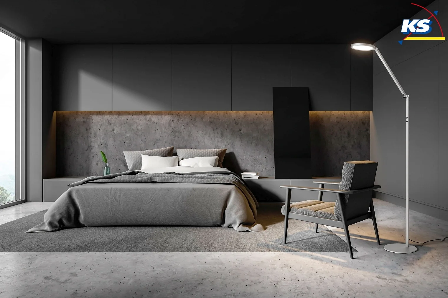 LED Floor lamp REGINA Reading luminaire, 1x 10W, 2700-5000K, 1000lm, IP20, aluminum LED Floor lamp REGINA Reading luminaire, 1x 10W, 2700-5000K, 1000lm, IP20, aluminum