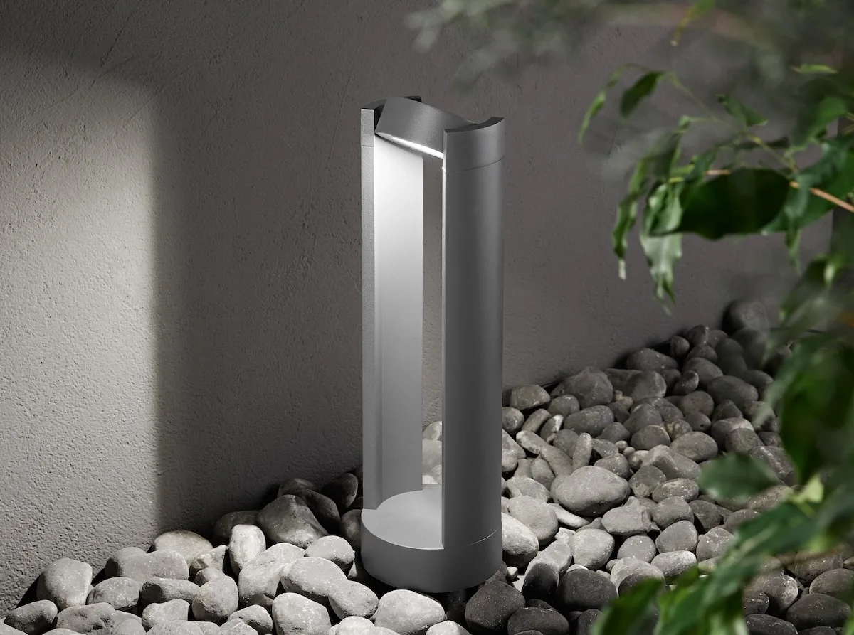 Fabas Luce bollard lamp NAGI IP65, dark grey Fabas Luce bollard lamp NAGI IP65, dark grey