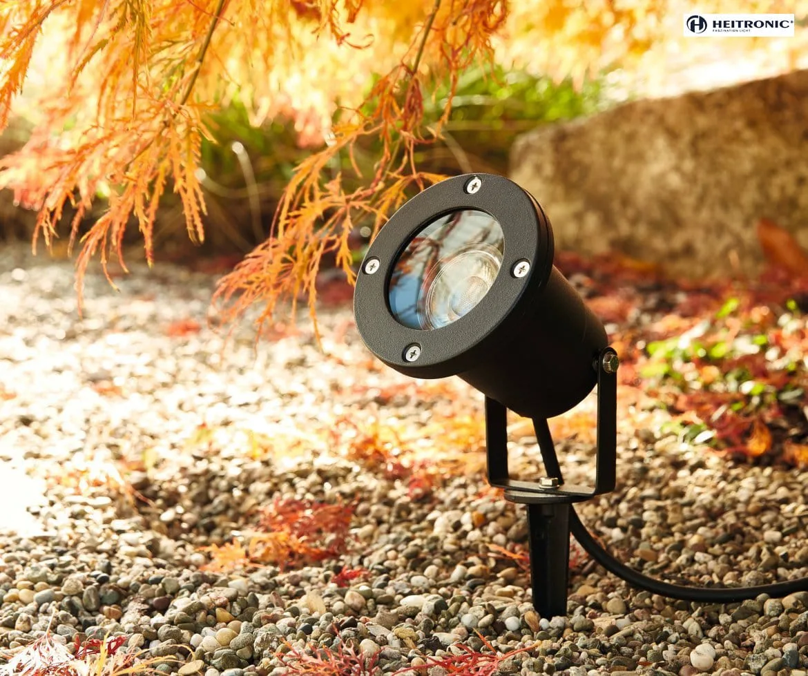 HEITRONIC Lamp met grondpen DALIAN roteerbaar, met stekker, kantelbaar GU10 IP65, antraciet dimbaar HEITRONIC Lamp met grondpen DALIAN roteerbaar, met stekker, kantelbaar GU10 IP65, antraciet dimbaar
