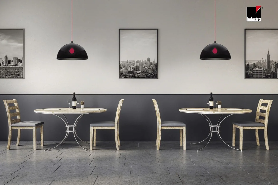 Helestra Pendelarmatuur DORO E27 IP20, zwart mat Helestra Pendelarmatuur DORO E27 IP20, zwart mat