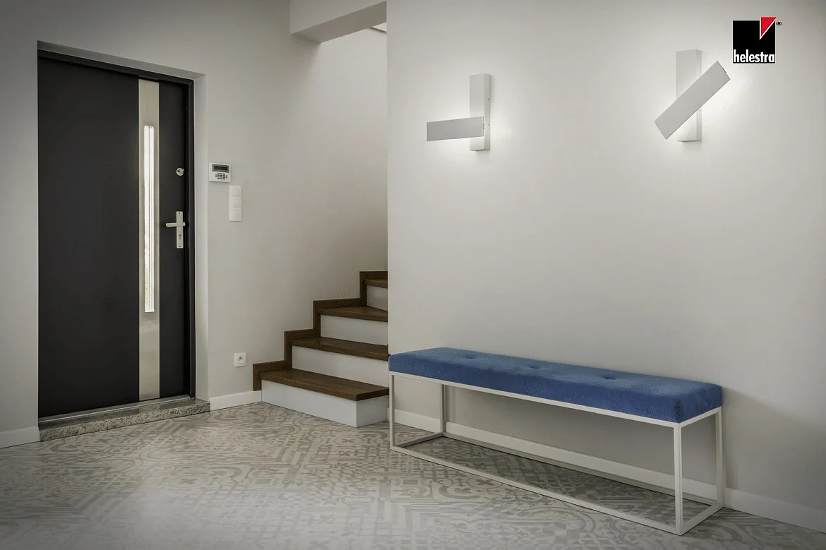 Helestra Wandarmatuur DEX IP20, aluminium gepolijst, wit mat dimbaar Helestra Wandarmatuur DEX IP20, aluminium gepolijst, wit mat dimbaar