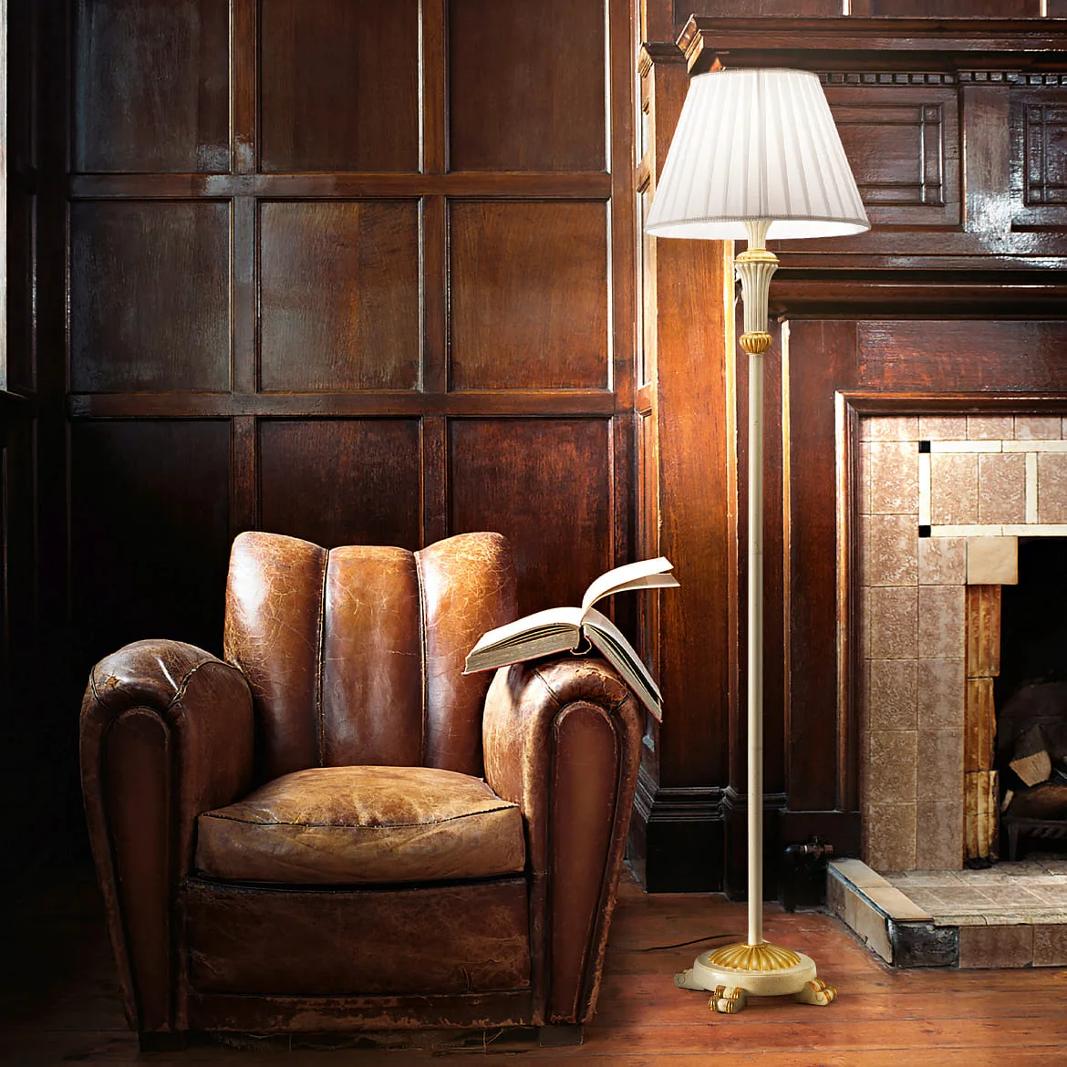 Ideal Lux Floor lamp FIRENZE PT1, E27, antique white Ideal Lux Floor lamp FIRENZE PT1, E27, antique white