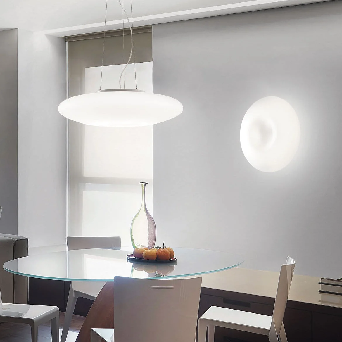 Ideal Lux Ceiling luminaire GLORY PL3 D50 Wall luminaire, 3 flames, Ø 50cm, E27, white Ideal Lux Ceiling luminaire GLORY PL3 D50 Wall luminaire, 3 flames, Ø 50cm, E27, white