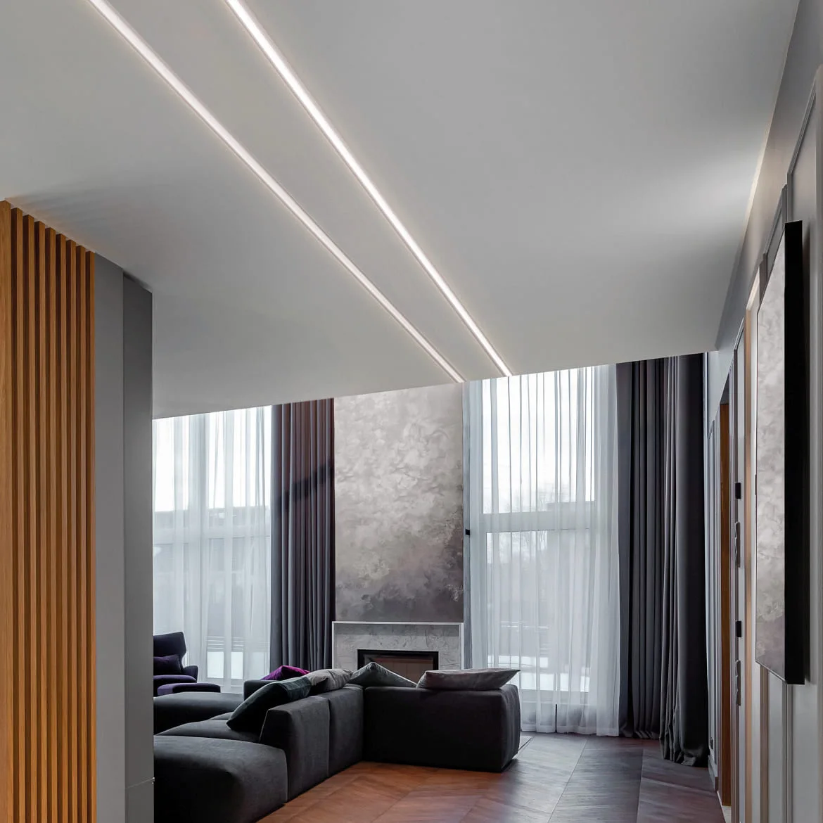 Ideal Lux Opbouwprofiel SLOT SURFACE FLAT, aluminium Ideal Lux Opbouwprofiel SLOT SURFACE FLAT, aluminium