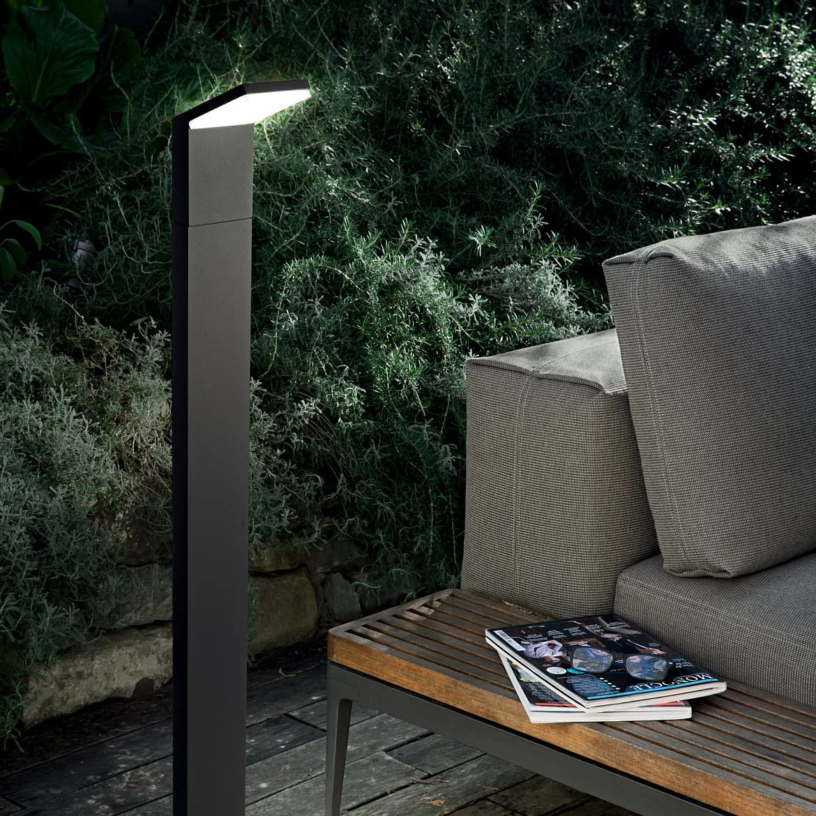 Ideal Lux Lichtpaal STYLE 100 led IP54, antraciet Ideal Lux Lichtpaal STYLE 100 led IP54, antraciet