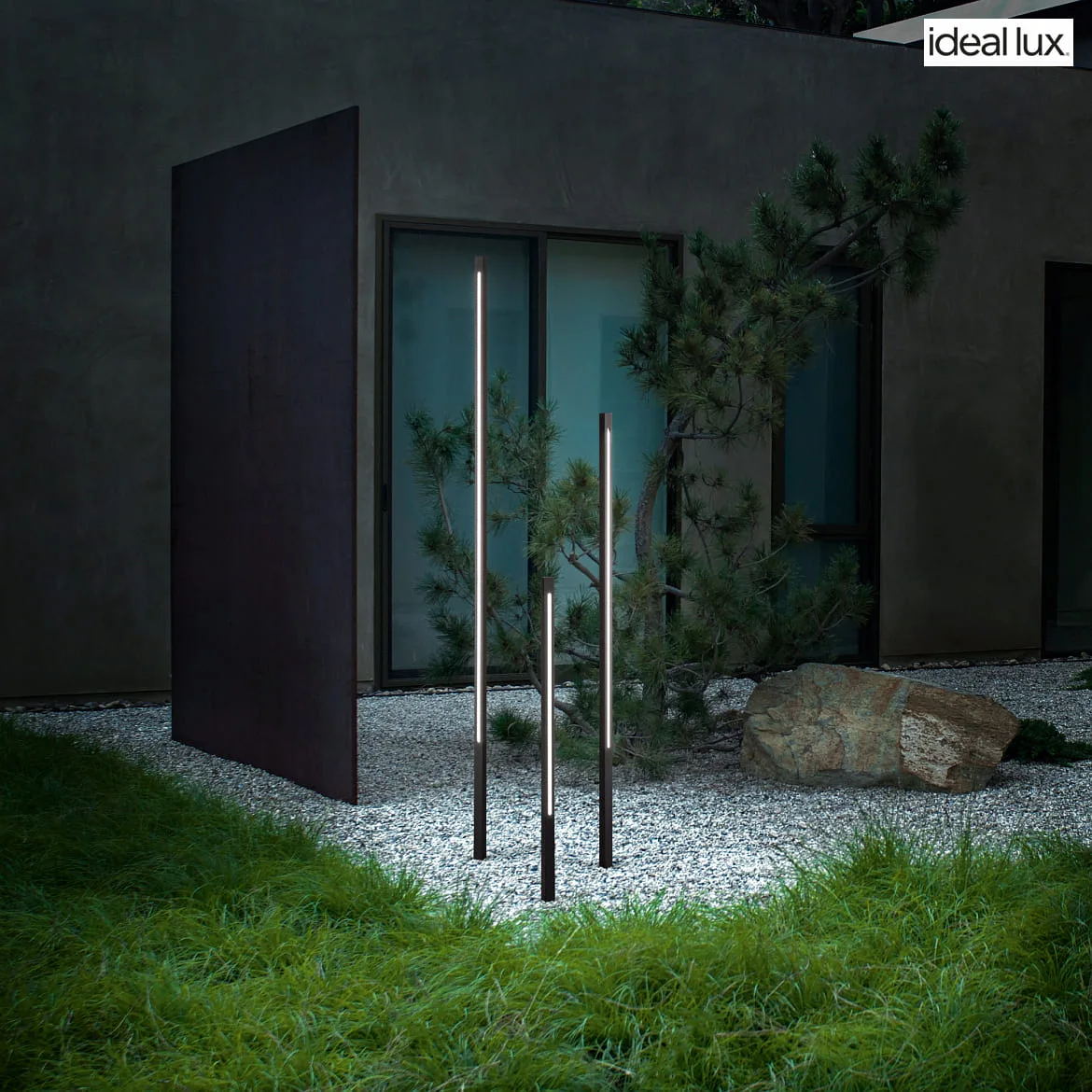 Ideal Lux path light JEDI PT LED 80.5CM square, switchable, with ground spike IP65, black matt Ideal Lux path light JEDI PT LED 80.5CM square, switchable, with ground spike IP65, black matt