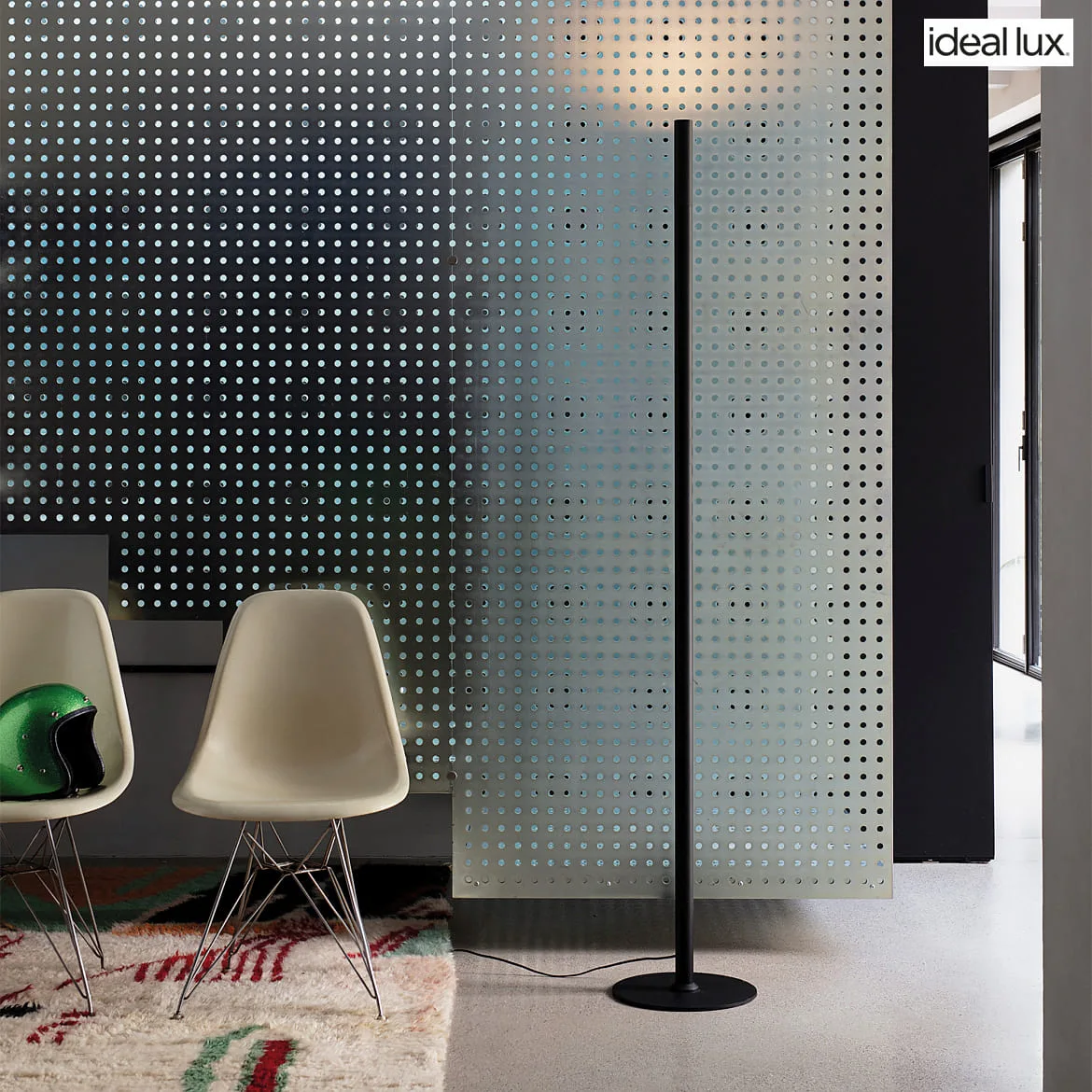 Ideal Lux Staande lamp LOOK PT1 met schakelaar, indirect, met snoerdimmer LED IP20, zwart mat Ideal Lux Staande lamp LOOK PT1 met schakelaar, indirect, met snoerdimmer LED IP20, zwart mat