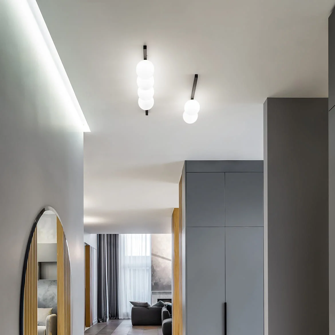 Ideal Lux Plafondarmatuur BINOMIO 4-vlams G9 IP20, zwart dimbaar Ideal Lux Plafondarmatuur BINOMIO 4-vlams G9 IP20, zwart dimbaar