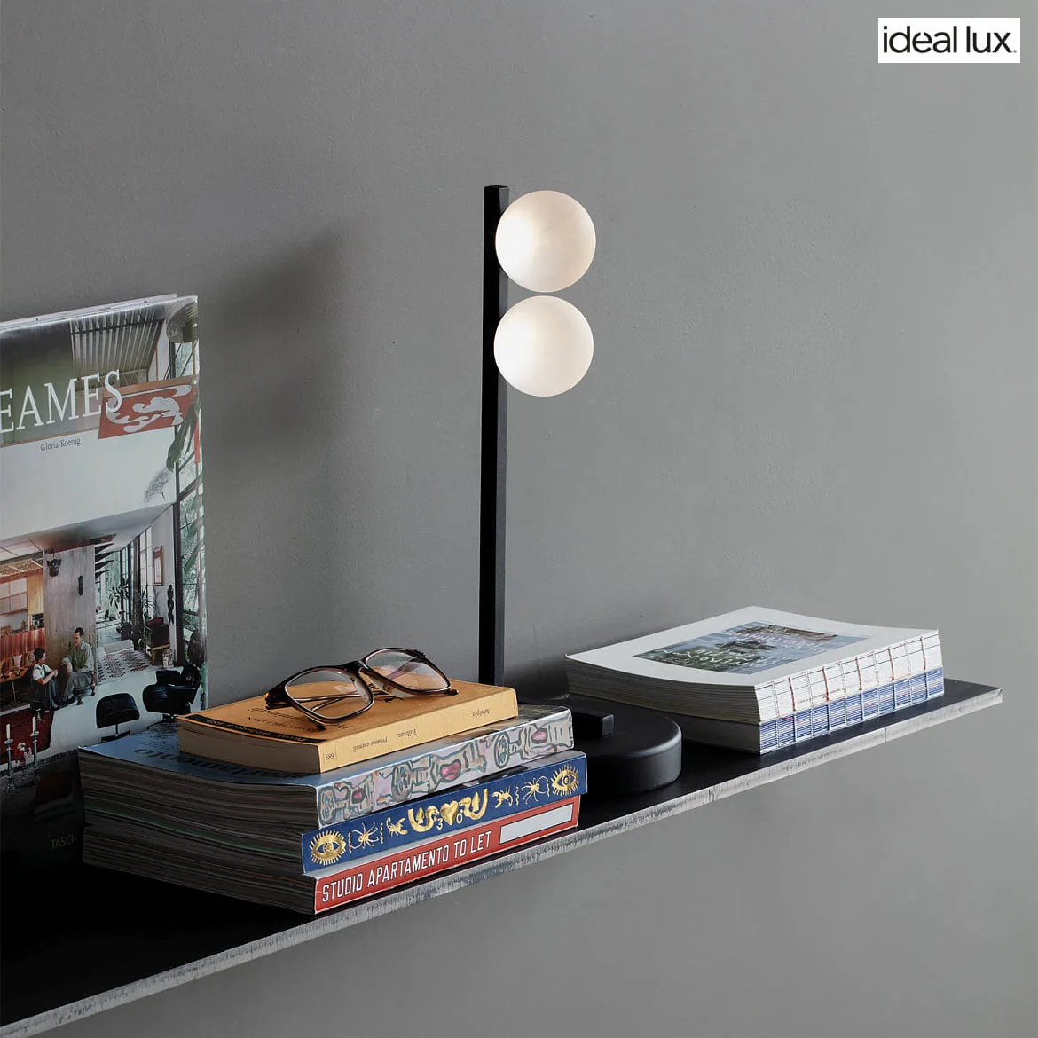 Ideal Lux Tafelarmatuur PING PONG IP20, zwart Ideal Lux Tafelarmatuur PING PONG IP20, zwart