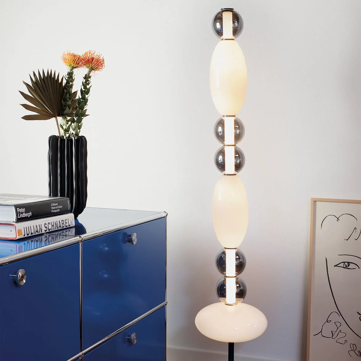Ideal Lux floor lamp LUMIERE IP20, white Ideal Lux floor lamp LUMIERE IP20, white