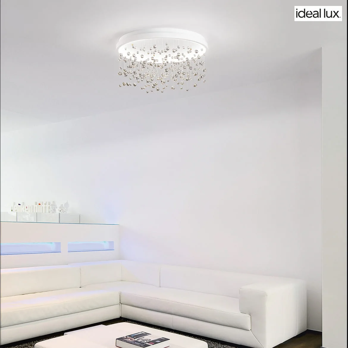 Ideal Lux ceiling luminaire ARMONY 75 IP20, white dimmable Ideal Lux ceiling luminaire ARMONY 75 IP20, white dimmable