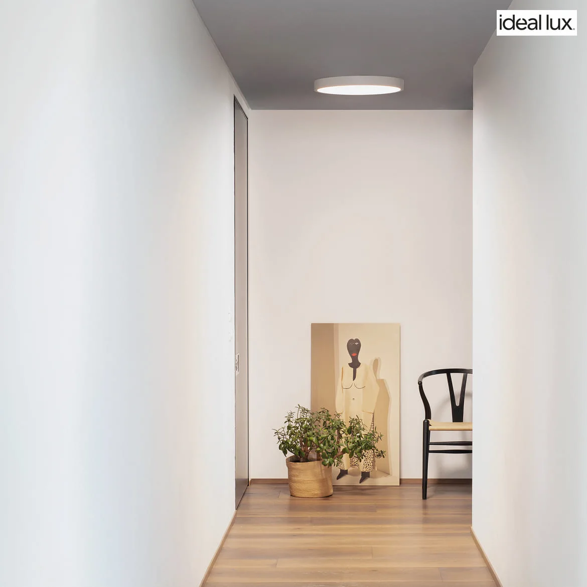 Ideal Lux Plafondarmatuur RAY 40 IP44, wit dimbaar Ideal Lux Plafondarmatuur RAY 40 IP44, wit dimbaar
