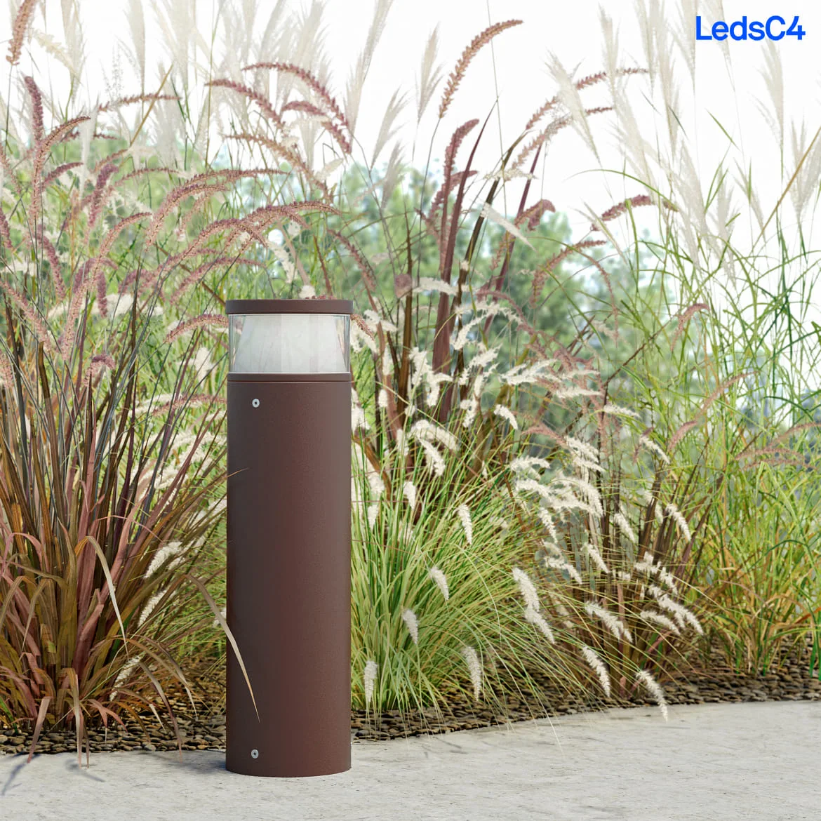 LEDS C4 bollard lamp DAN cylindrical, long, CCT Switch, adjustable IP66, anthracite LEDS C4 bollard lamp DAN cylindrical, long, CCT Switch, adjustable IP66, anthracite