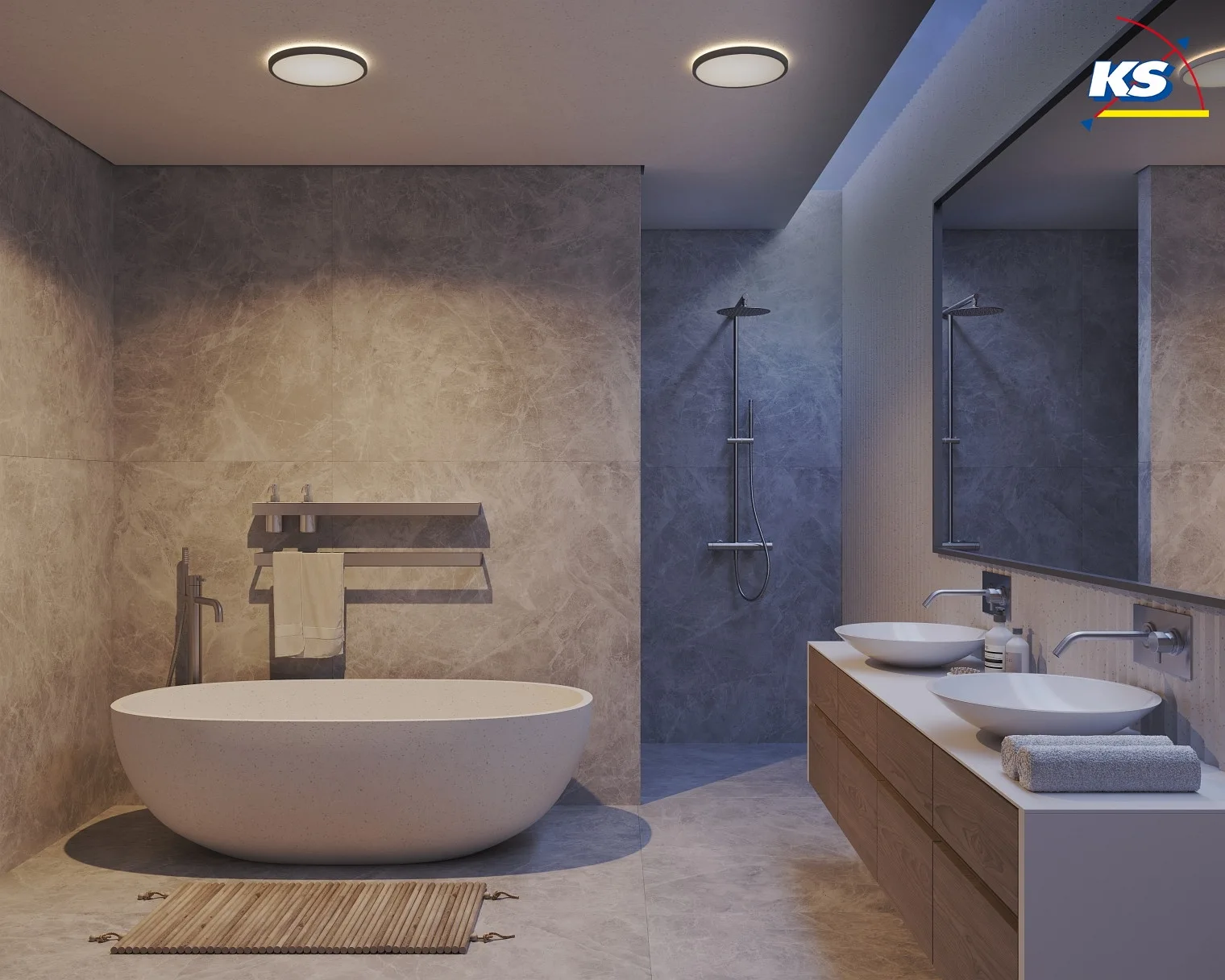 Nordlux LED Ceiling luminaire OJA 29 LED Bathroom luminaire, 14,5W, 3000/4000K, IP54, black Nordlux LED Ceiling luminaire OJA 29 LED Bathroom luminaire, 14,5W, 3000/4000K, IP54, black