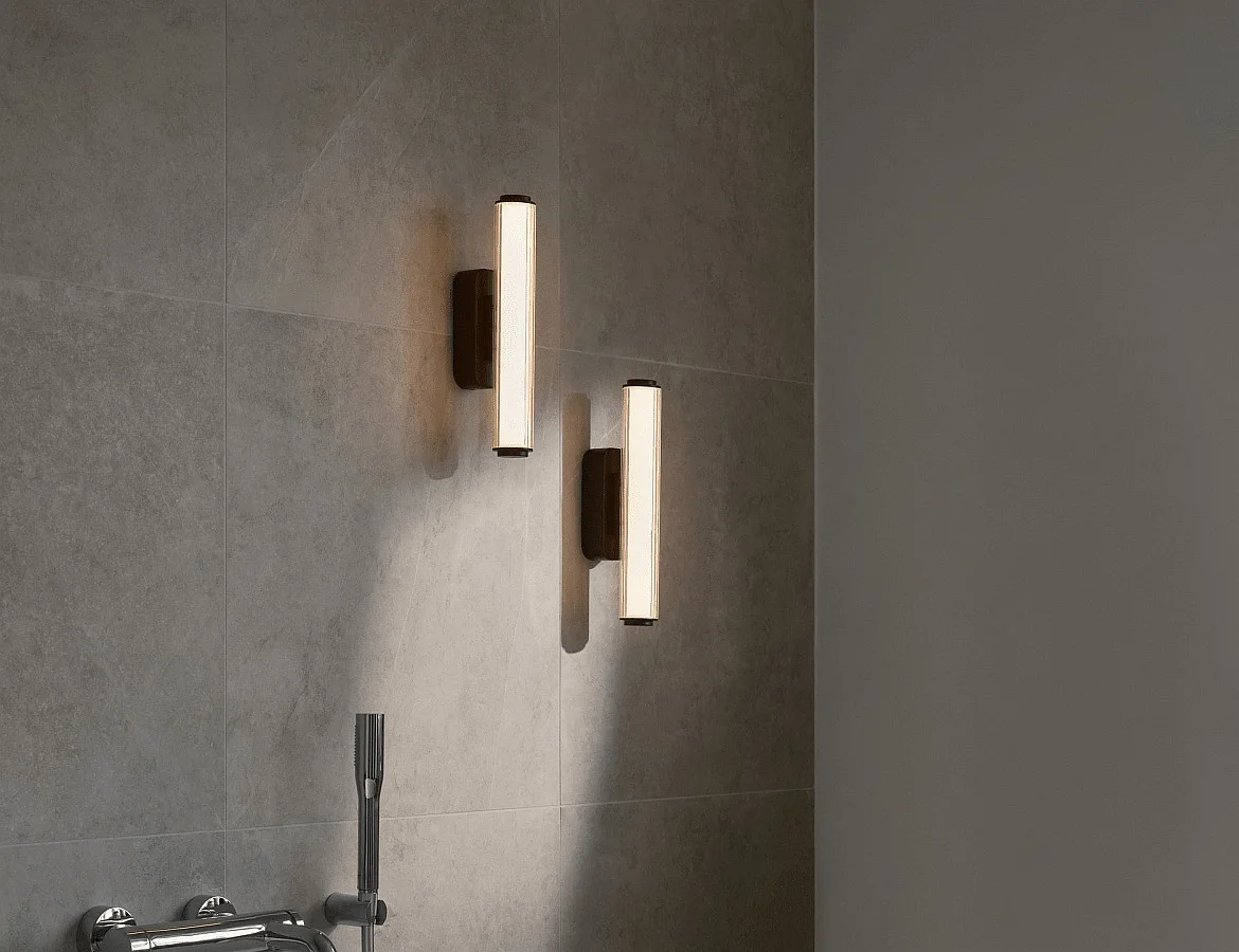 Nordlux wall luminaire VIRELLE 32 IP44, black dimmable Nordlux wall luminaire VIRELLE 32 IP44, black dimmable