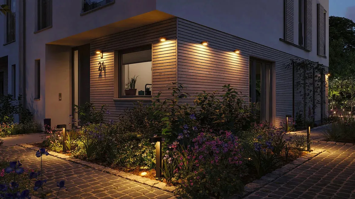Paulmann outdoor wall luminaire CAPEA switchable, insect friendly IP44, anthracite Paulmann outdoor wall luminaire CAPEA switchable, insect friendly IP44, anthracite