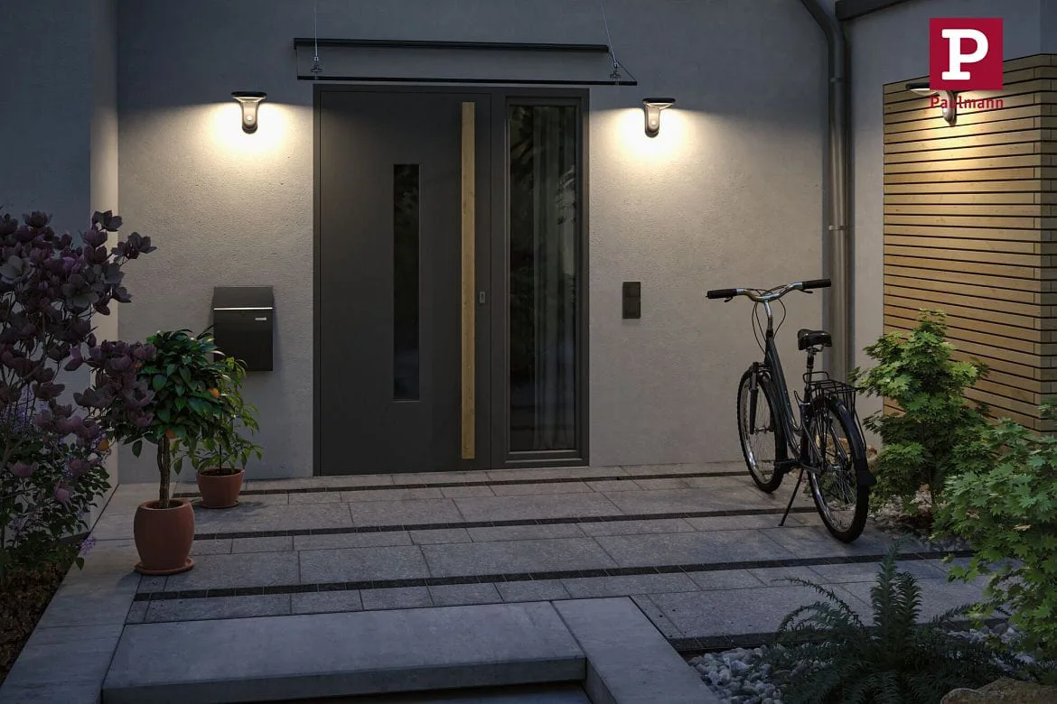 Paulmann Wandlamp op zonne-energie DISKOLA PIR met sensor IP44, antraciet, transparant Paulmann Wandlamp op zonne-energie DISKOLA PIR met sensor IP44, antraciet, transparant