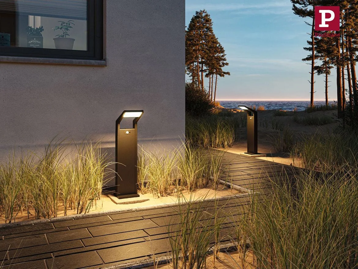 Paulmann Lichtpaal JUNTEA PIR met sensor IP44, antraciet, mat Paulmann Lichtpaal JUNTEA PIR met sensor IP44, antraciet, mat
