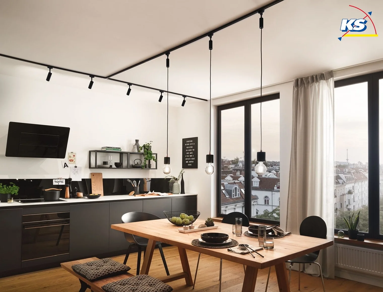 Paulmann Spot URAIL CUBE LED, chroom, zwart mat Paulmann Spot URAIL CUBE LED, chroom, zwart mat