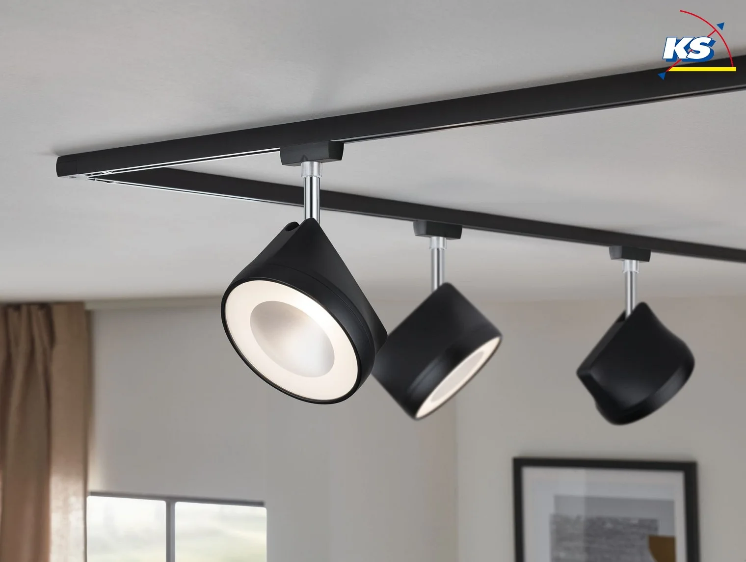 Paulmann Spot URAIL ARENA LED roteerbaar, kantelbaar, chroom, zwart mat Paulmann Spot URAIL ARENA LED roteerbaar, kantelbaar, chroom, zwart mat