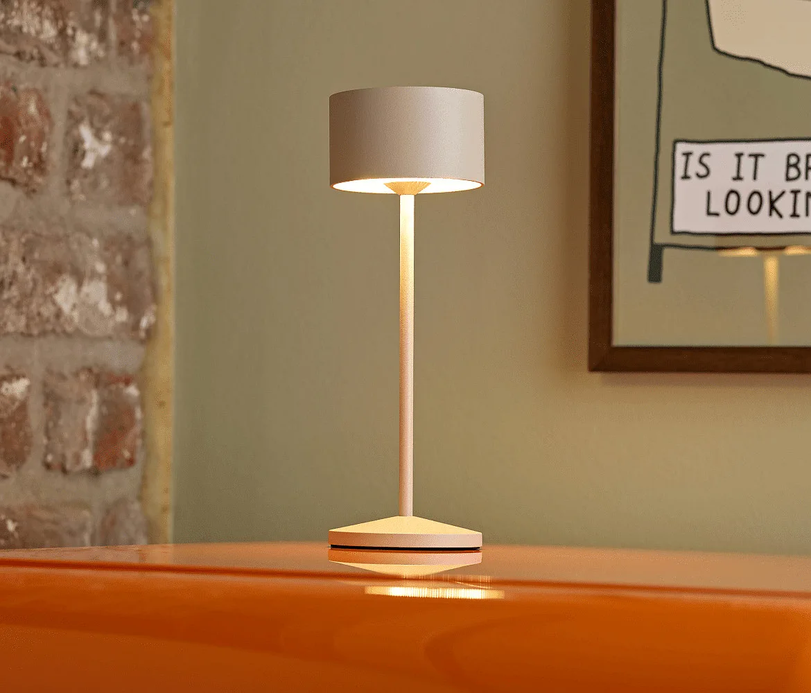 SIGOR Tafellamp op batterijen VELUNA up / down, CCT Switch, Set van 1, met Touch-Dimmer IP44, duin beige dimbaar SIGOR Tafellamp op batterijen VELUNA up / down, CCT Switch, Set van 1, met Touch-Dimmer IP44, duin beige dimbaar