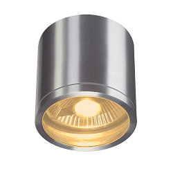 Plafondarmatuur voor buiten ROX CEILING OUT QPAR11 GU10 IP44, aluminium geborsteld dimbaar