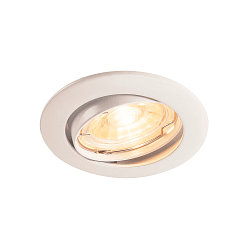 Plafondinbouwarmatuur PIKA QPAR51 draaibaar GU10, wit 