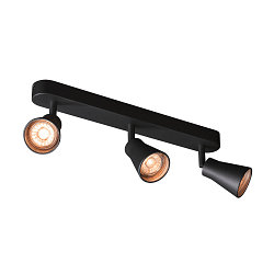 Wandarmatuur AVO TRIPLE GU10, zwart