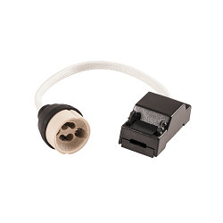 GU10 Socket with connection box and quick clamp - QUICK CONNECTOR GU10 - Ceramic lampholder