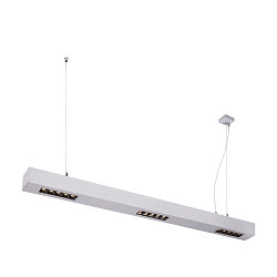Premium LED Pendant luminaire Q-LINE PD, 100cm, for BAP, 45W, TRIAC dimmable, silver, 4000K 2300 lm